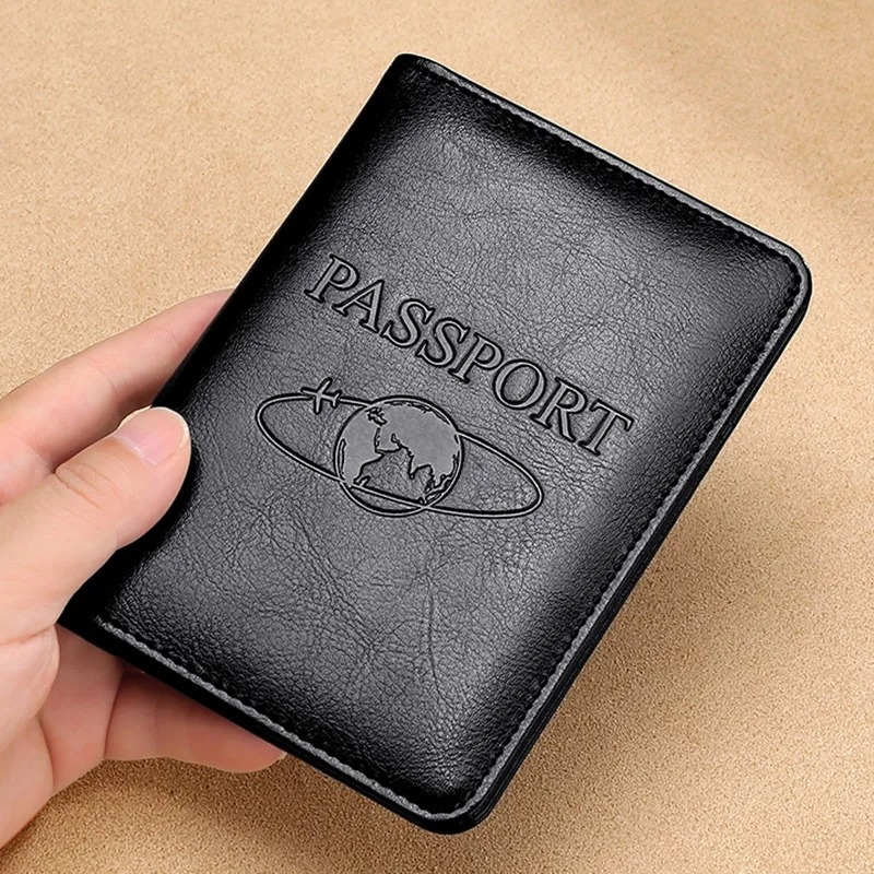 Travel Accessories Wallet - للجنسين جلد طبيعي غطاء جواز سفر