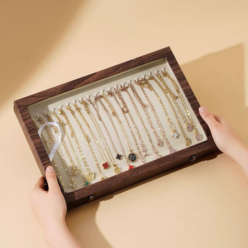 Travel Accessories Jewelry - صندوق مجوهرات خشبي لحفلات الزفاف والأم