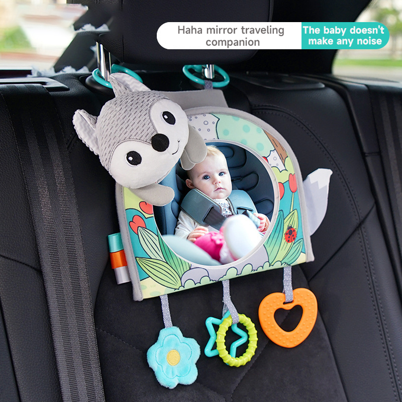 Travel Accessories Baby - ألعاب مرآة مقعد السيارة للأطفال، ألعاب