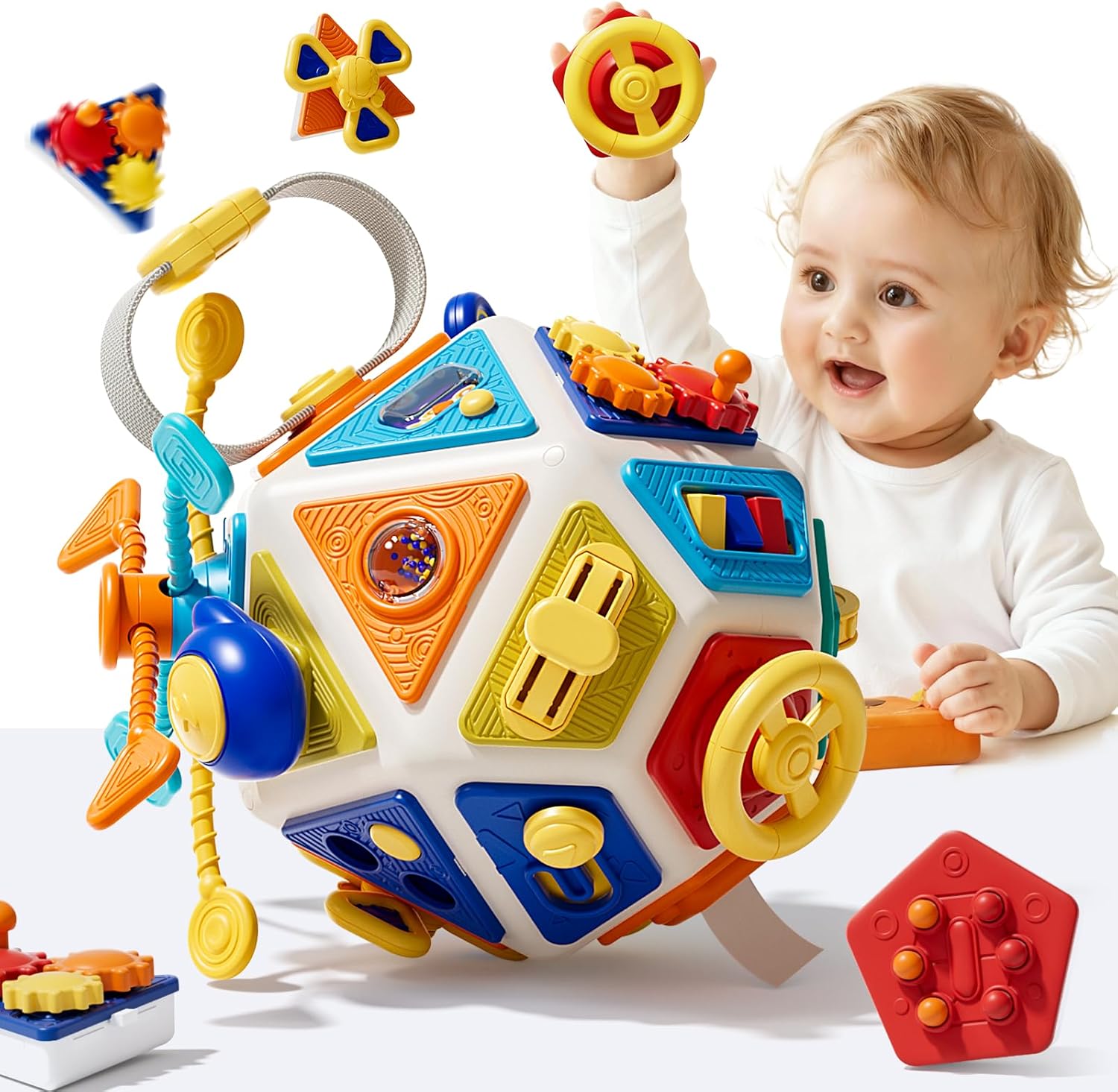 Travel Accessories Baby - مكعب أنشطة للأطفال الرضع، ألعاب مونتيسوري