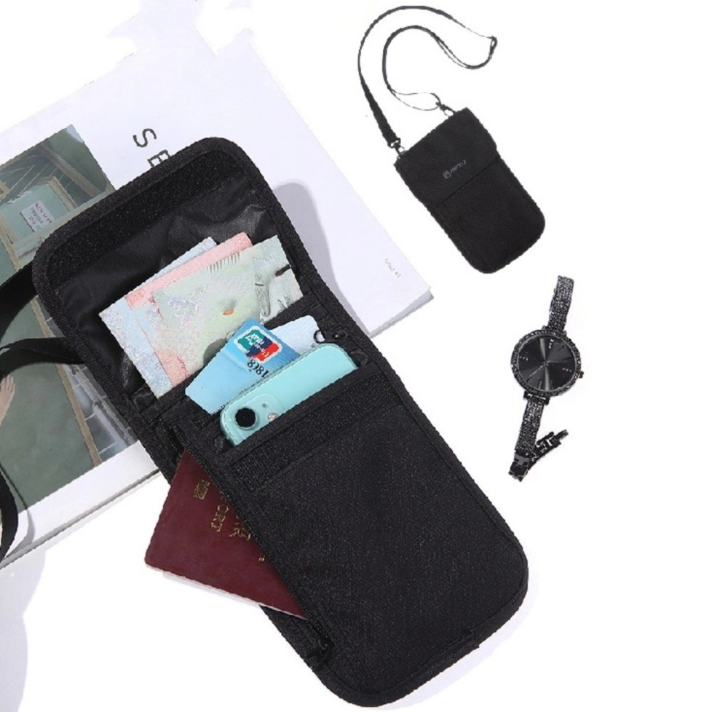 Travel Accessories Wallet - محفظة سفر محمولة من النايلون باللون