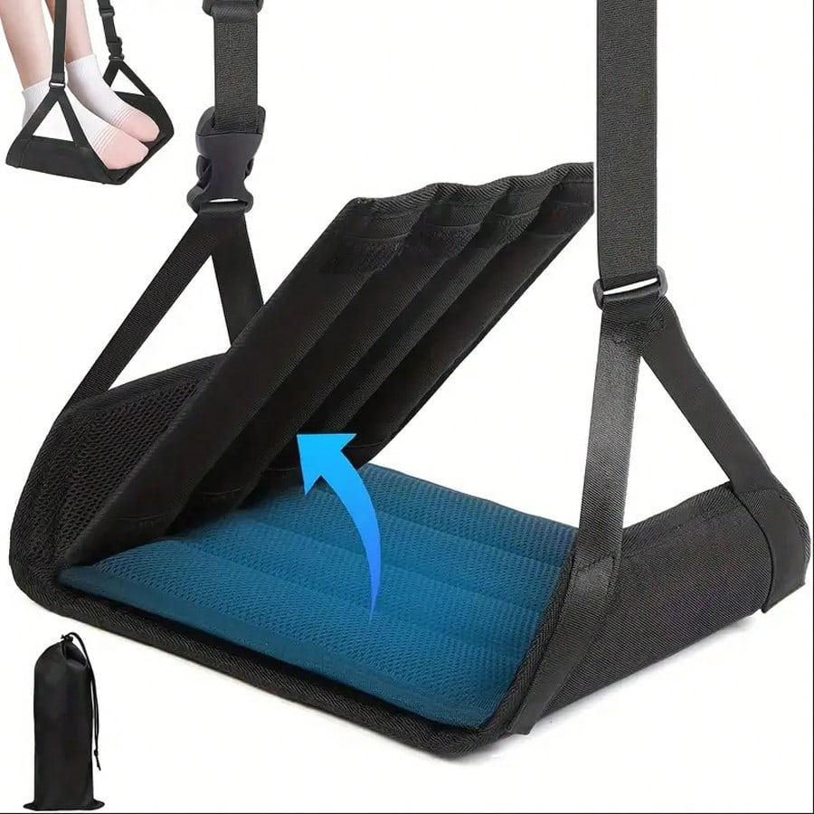 Travel Accessories Long Flight - وسادة دعم قدم قابلة للإزالة للطائرة،