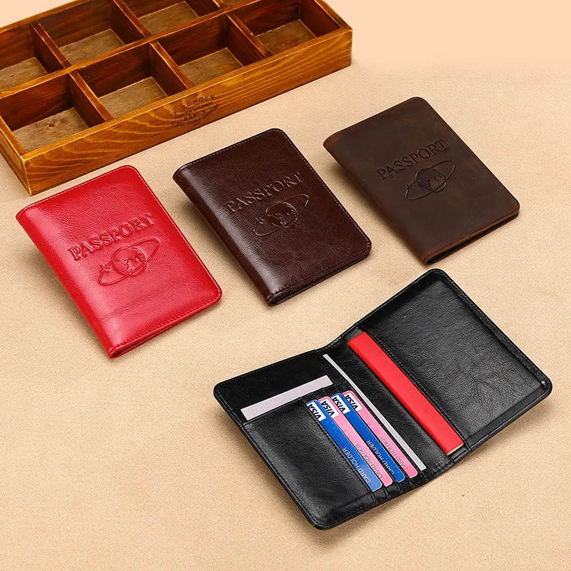 للجنسين جلد طبيعي غطاء جواز سف - مراجعة Travel Accessories Wallet وسعره