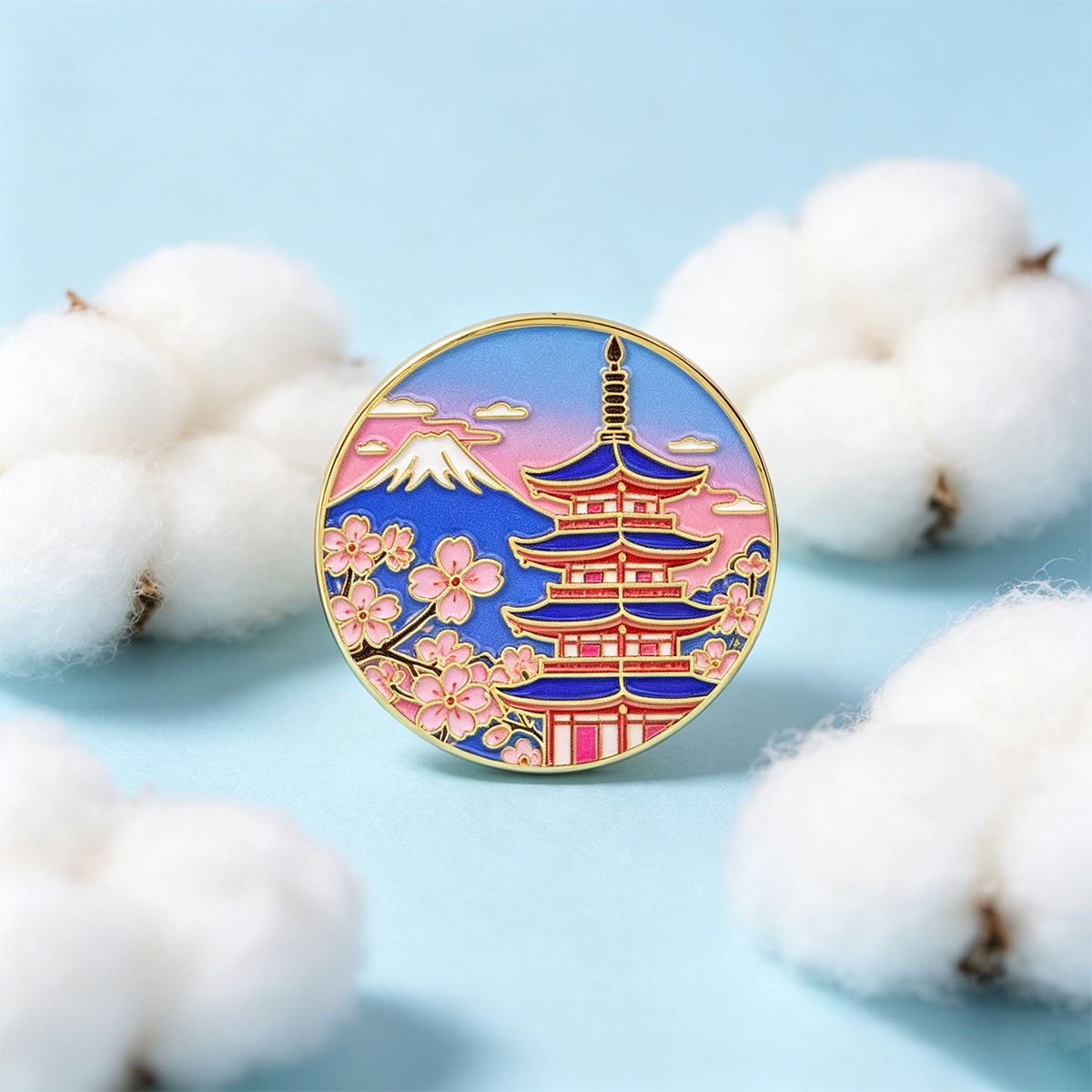 دبوس مينا بتصميم زهرة الكرز ال - مراجعة Travel Accessories Jewelry وسعره