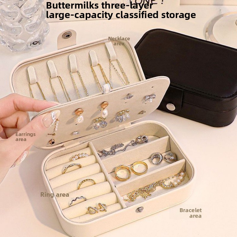 صندوق مجوهرات صغير محمول مضاد  - مراجعة Travel Accessories Jewelry وسعره