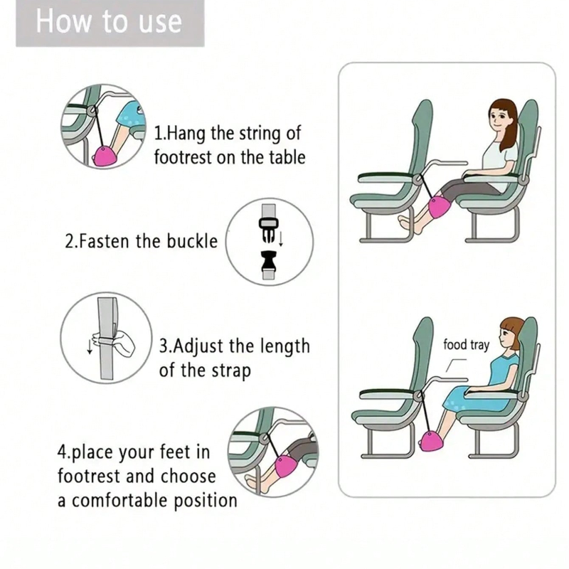 أرجوحة مسند للقدمين قابلة للتع - مراجعة Travel Accessories Long Flight وسعره