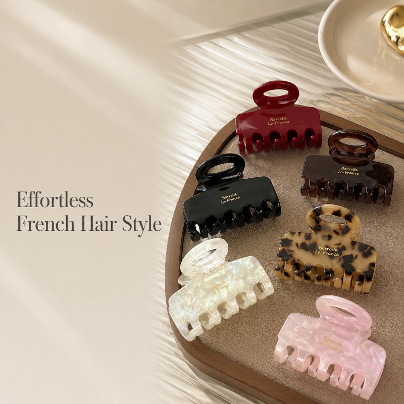 مشابك شعر فرنسية متوسطة الحجم  - مراجعة Travel Accessories Aesthetic وسعره