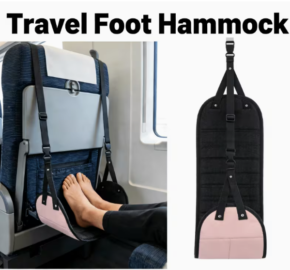 مسند قدم قابل للتعديل مع حزام  - مراجعة Travel Accessories Long Flight وسعره