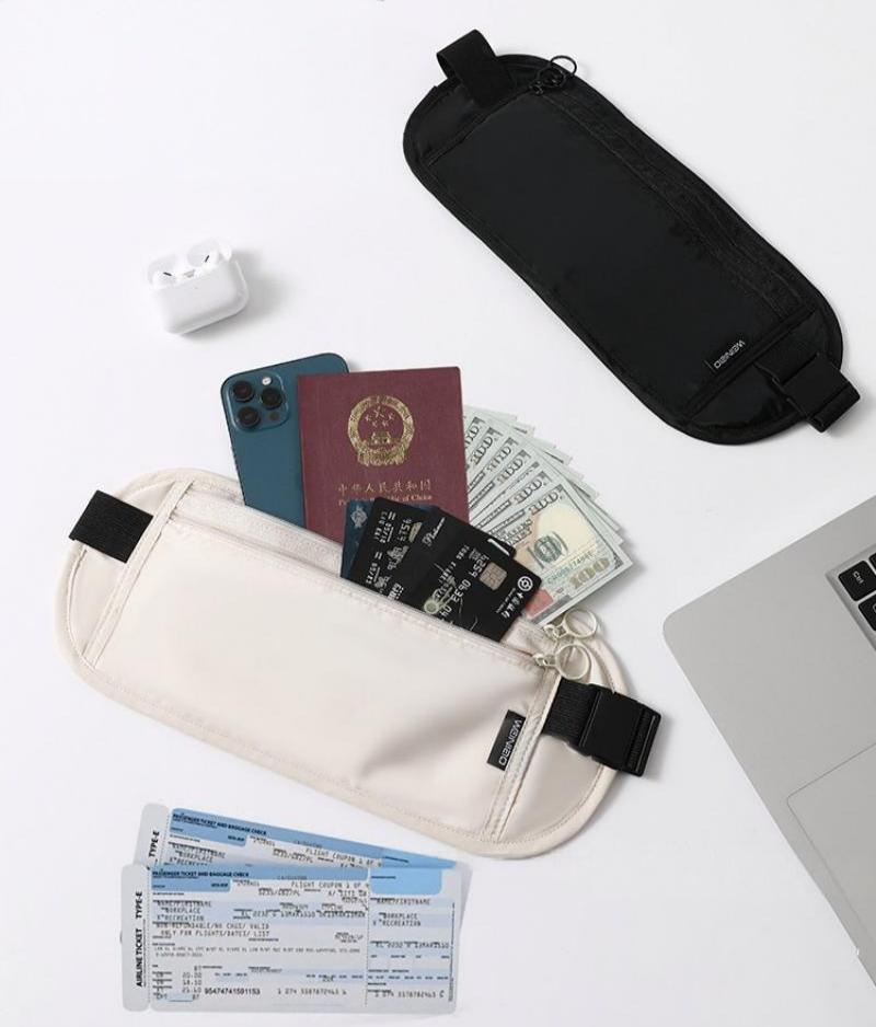 حقيبة خصر سفر غير مرئية من الن - مراجعة Travel Accessories Wallet وسعره