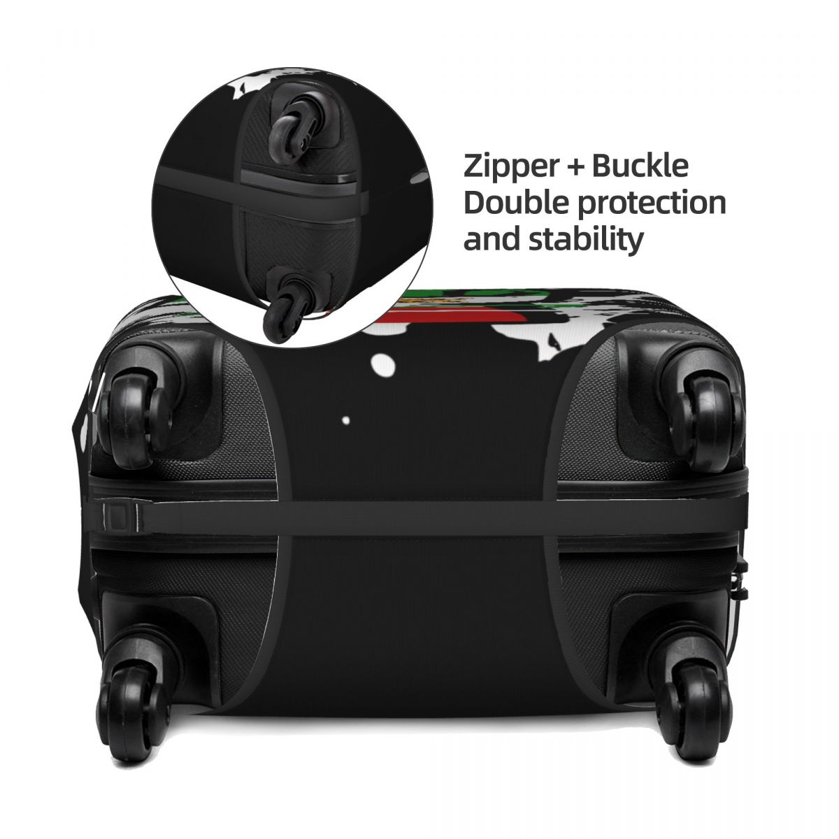 غطاء حقيبة سفر مرن بتصميم أسد  - مراجعة Travel Accessories Long Flight وسعره